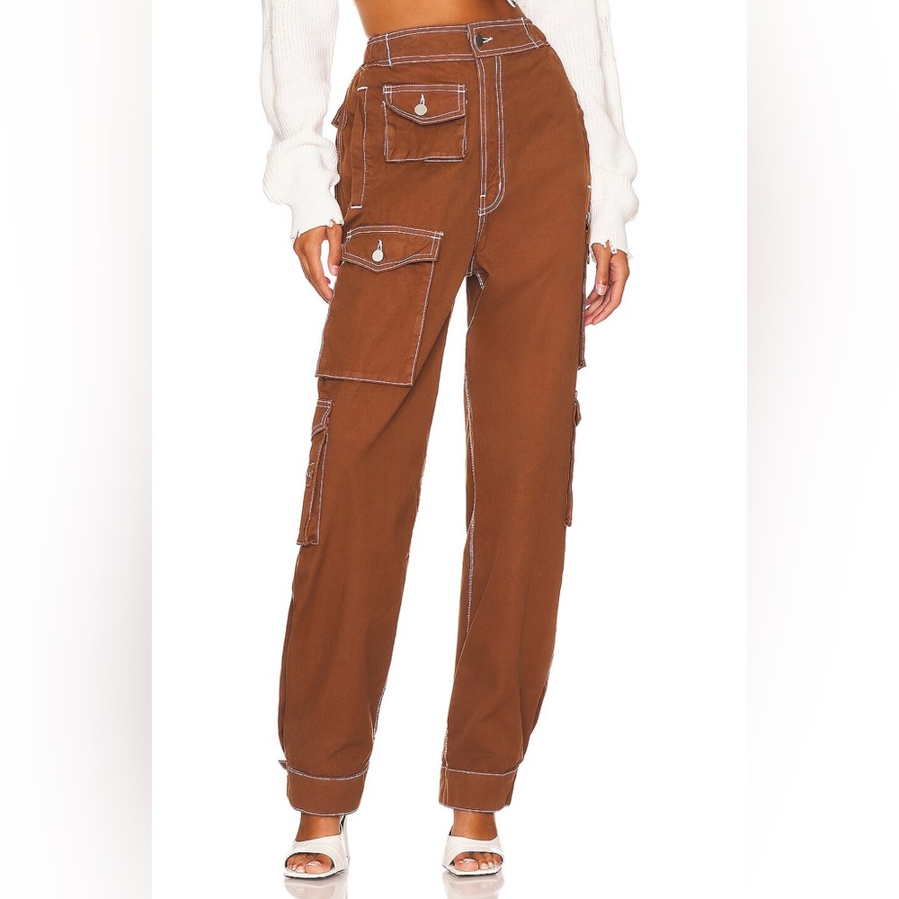 EB Denim cargo pants in rust